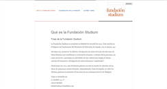 Desktop Screenshot of fundacion-studium.org
