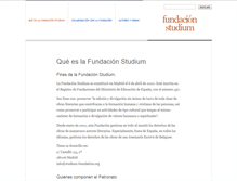 Tablet Screenshot of fundacion-studium.org